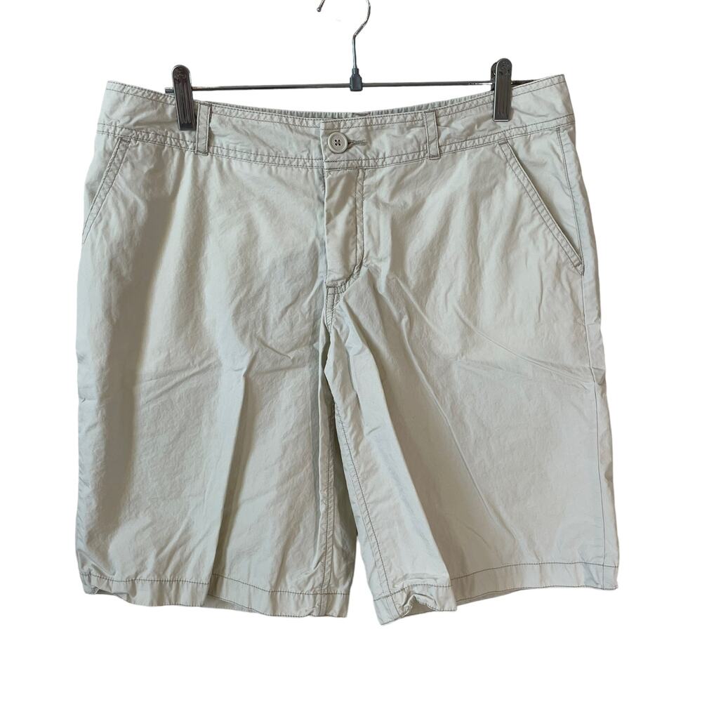 Y2K MOSSIMO Juniors 100% Cotton Lightweight Shorts Cream 13 Modest Minimalist - Picture 2 of 5